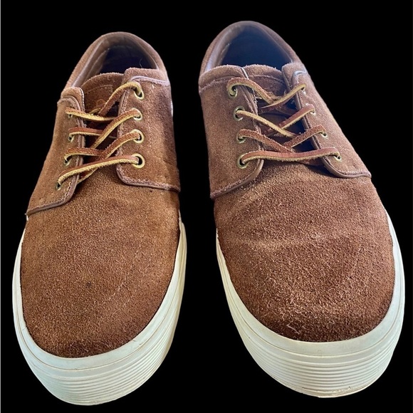 Polo Ralph Lauren “Faxon Low” suede sneaker rich brown Mens 8.5/Women 10 EUC!!! - Picture 12 of 12